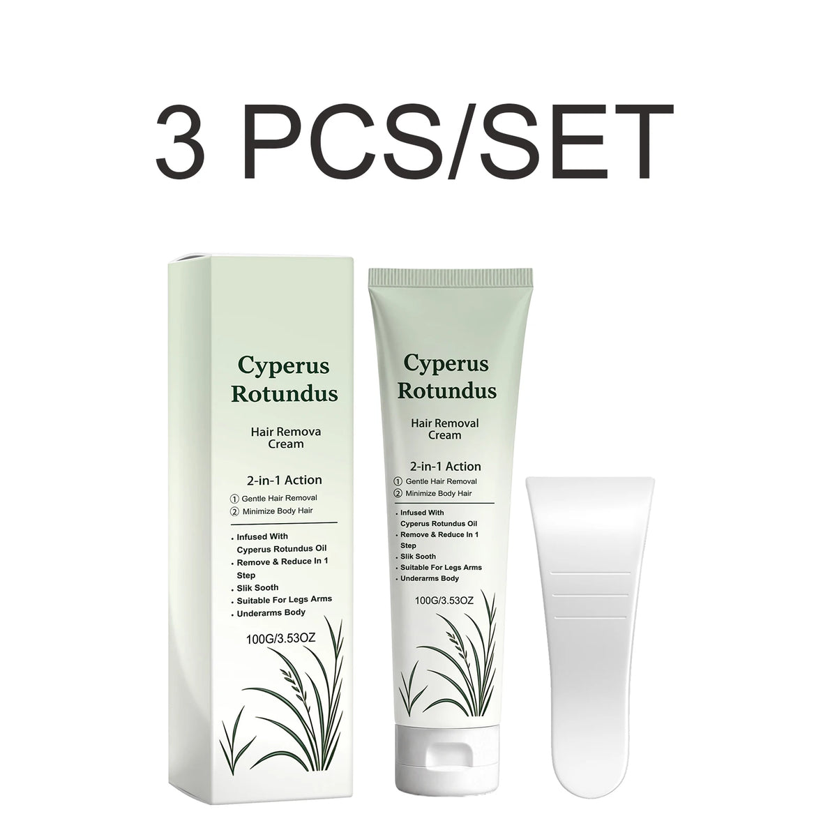 Cyperus Hair Removal Body Cream – Moisturizing & Smoothing 100g Hair Removal Cream Axl 3 PCS