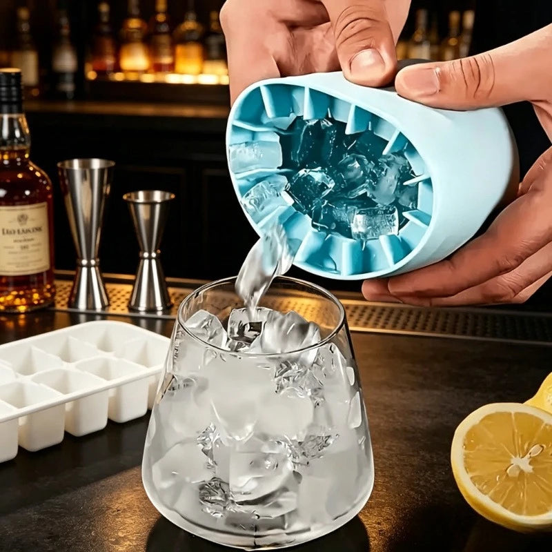 KEMORELA Silicone Round Ice Cube Mold – DIY Ice Maker Tool Silicone Ice Mold Axl