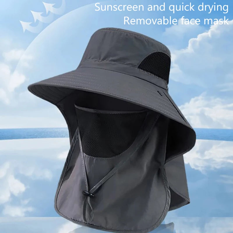 UV Sun Hat with Neck Flap – Outdoor Fishing Bucket Cap Outdoor Sun Hat Axl