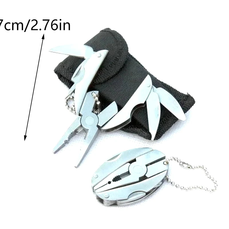 Mini Stainless Steel Multitool Pliers – Keychain Pocket EDC Multitool Pliers Axl