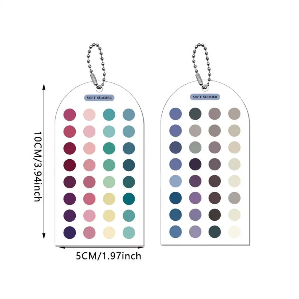 Color Analysis Cards – 12 Season Acrylic Palette Guide (2-Pack) Color Analysis Cards Axl A