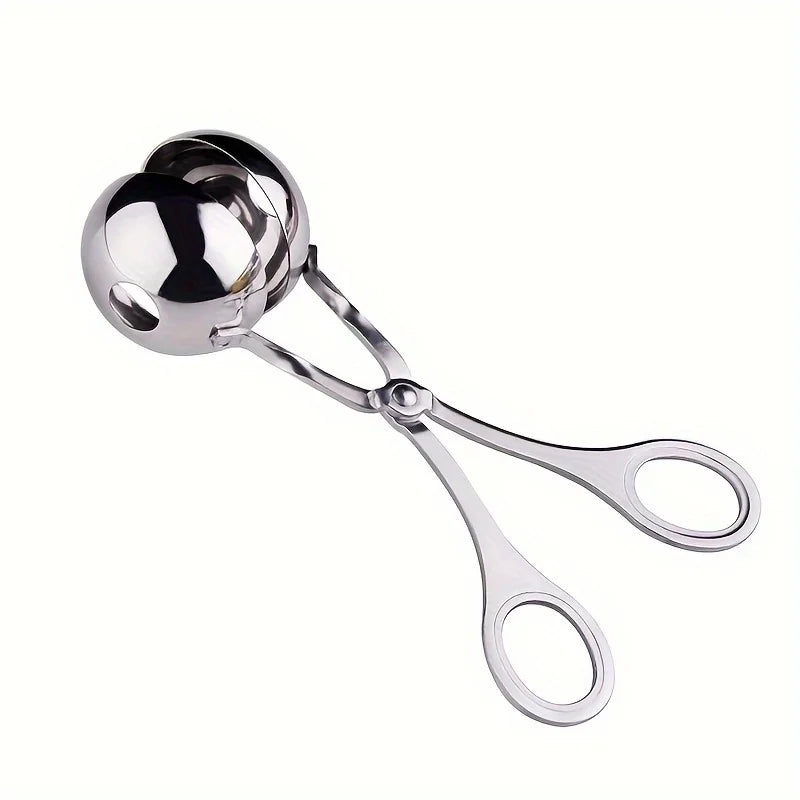Stainless Steel Meatball Maker Scoop – Non-Stick Tongs Meatball Maker Scoop Axl Large
