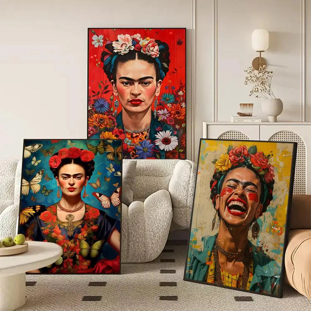 Frida Kahlo Art Poster Wall Sticker – Home Decor Mural Decal Wall Art Sticker Axl