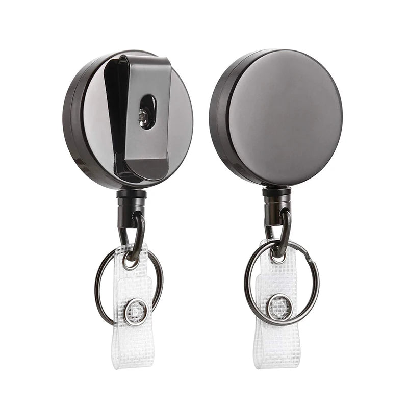 Retractable Metal Badge Reel – ID Card & Key Ring Belt Clip Retractable Badge Reel Axl A1