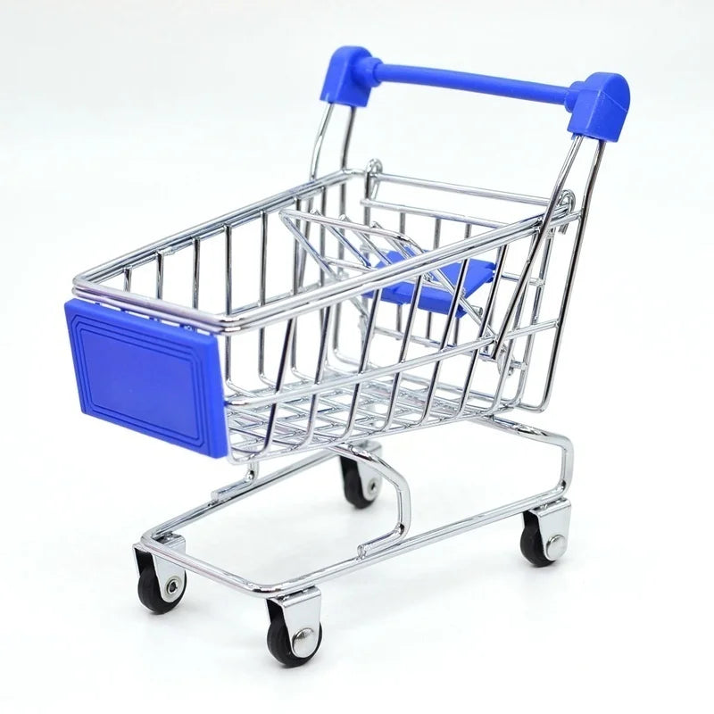 1:48 Mini Metal Shopping Cart – Miniature Toy & Home Decor Miniature Toy Model Axl