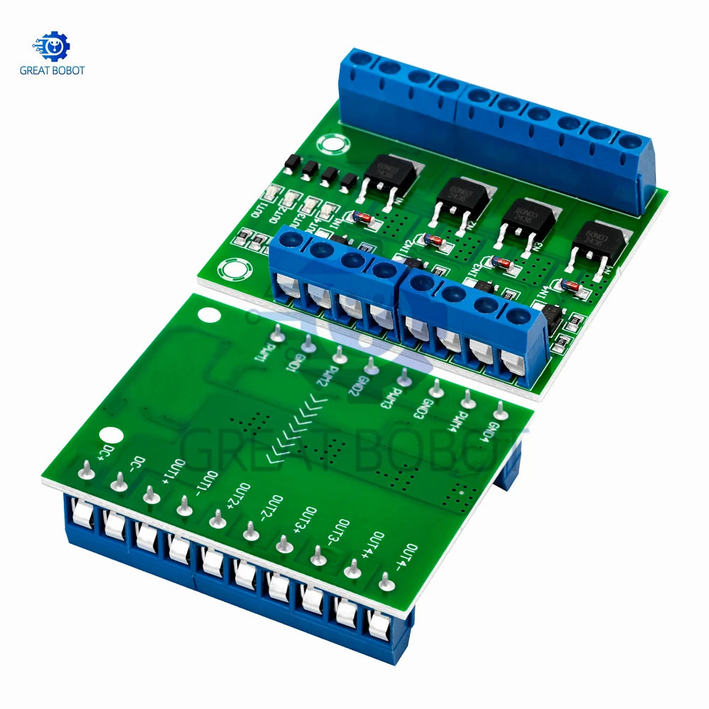 4-Channel MOSFET PWM Switch Controller Board DC 5V–27V MOSFET Controller Board Axl