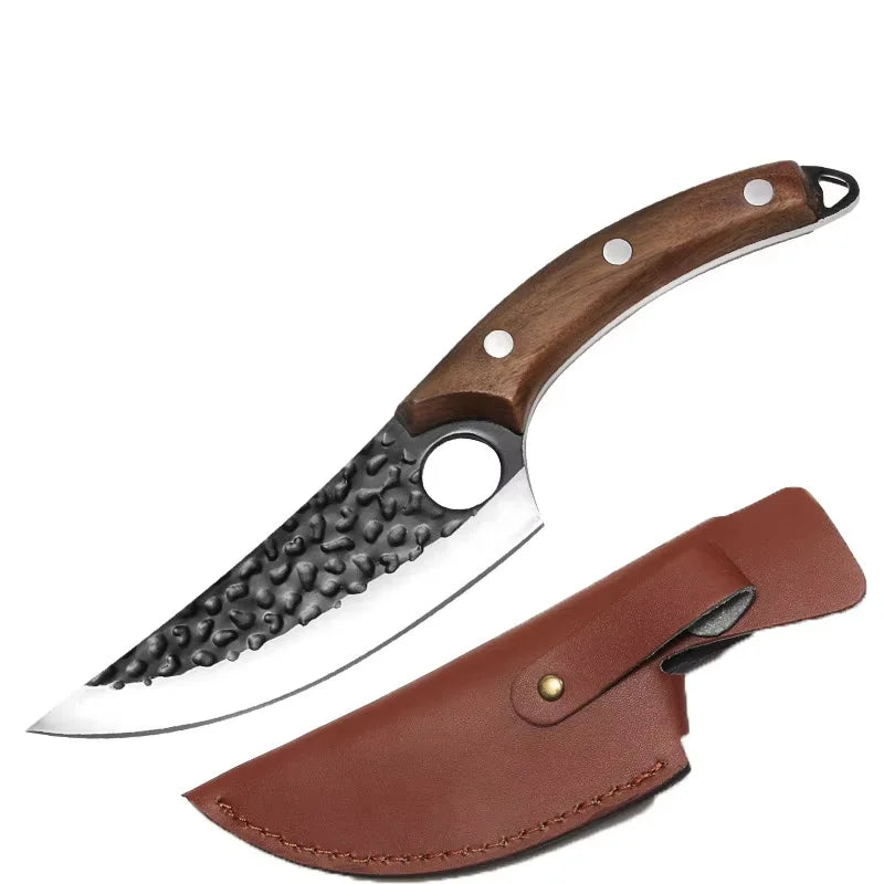 6-Inch Hand-Forged Stainless Steel Chef's Knife with Cover Chef's Knife Axl A With Cover