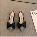 Women's Low Heel Pointed Toe Sandals – Buckle Strap Party Low Heel Sandals Axl Qiandongge 35
