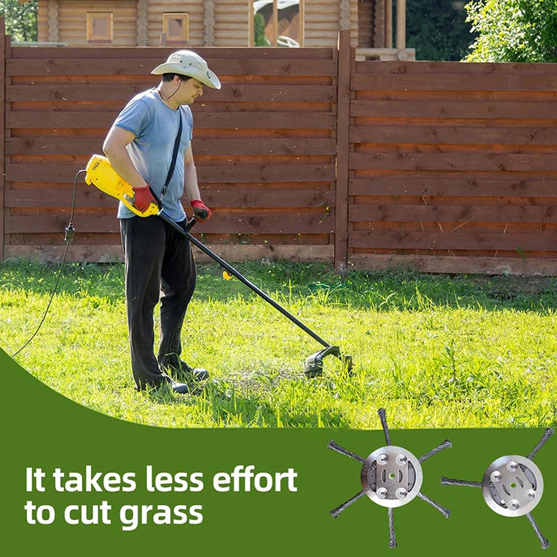 Steel Wire Grass Trimmer Head – Weed Remover Replacement Trimmer Replacement Head Axl