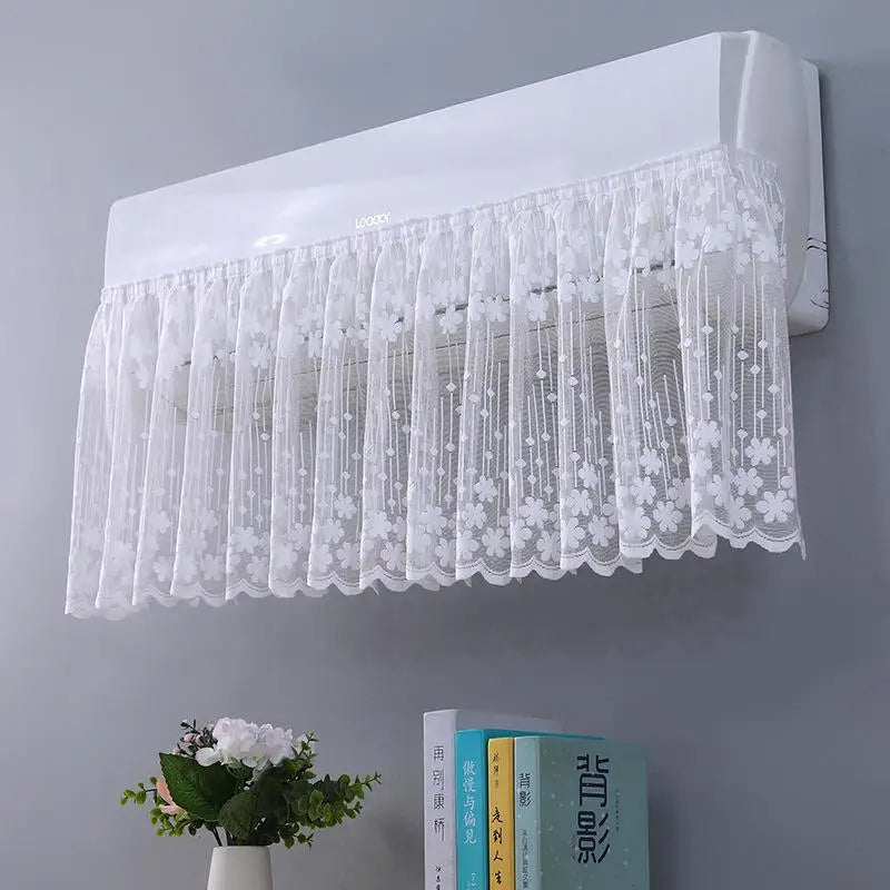 Lace Embroidery AC Curtain – Windproof Dustproof Cover 100×40cm AC Deflector Curtain Axl