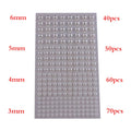 220Pcs Mixed Pearl Stickers 3–6mm | Nail Art & DIY Decor Nail Art Stickers Axl onesize