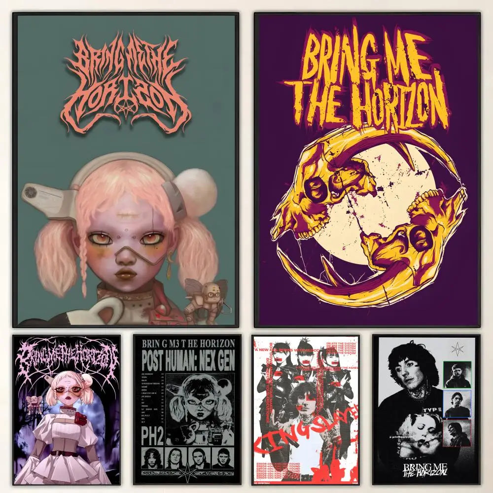 Bring Me The Horizon Poster – HD Waterproof Wall Art Decor Music Band Poster Axl