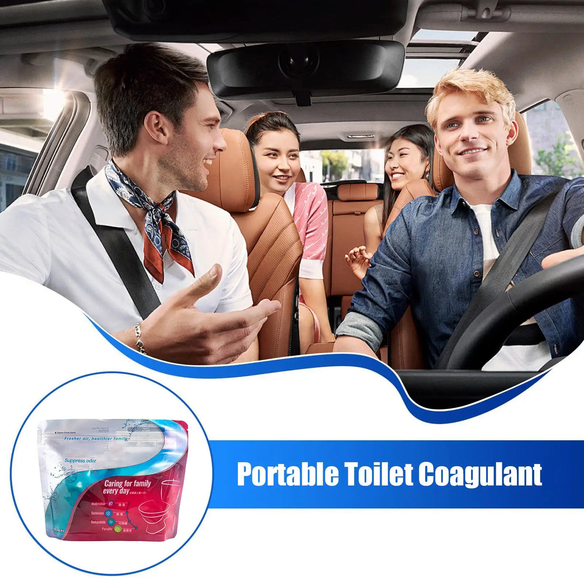 Portable Toilet Absorbent Powder 30 Pcs | Camping & Hiking Camping Sanitation Axl Default Title