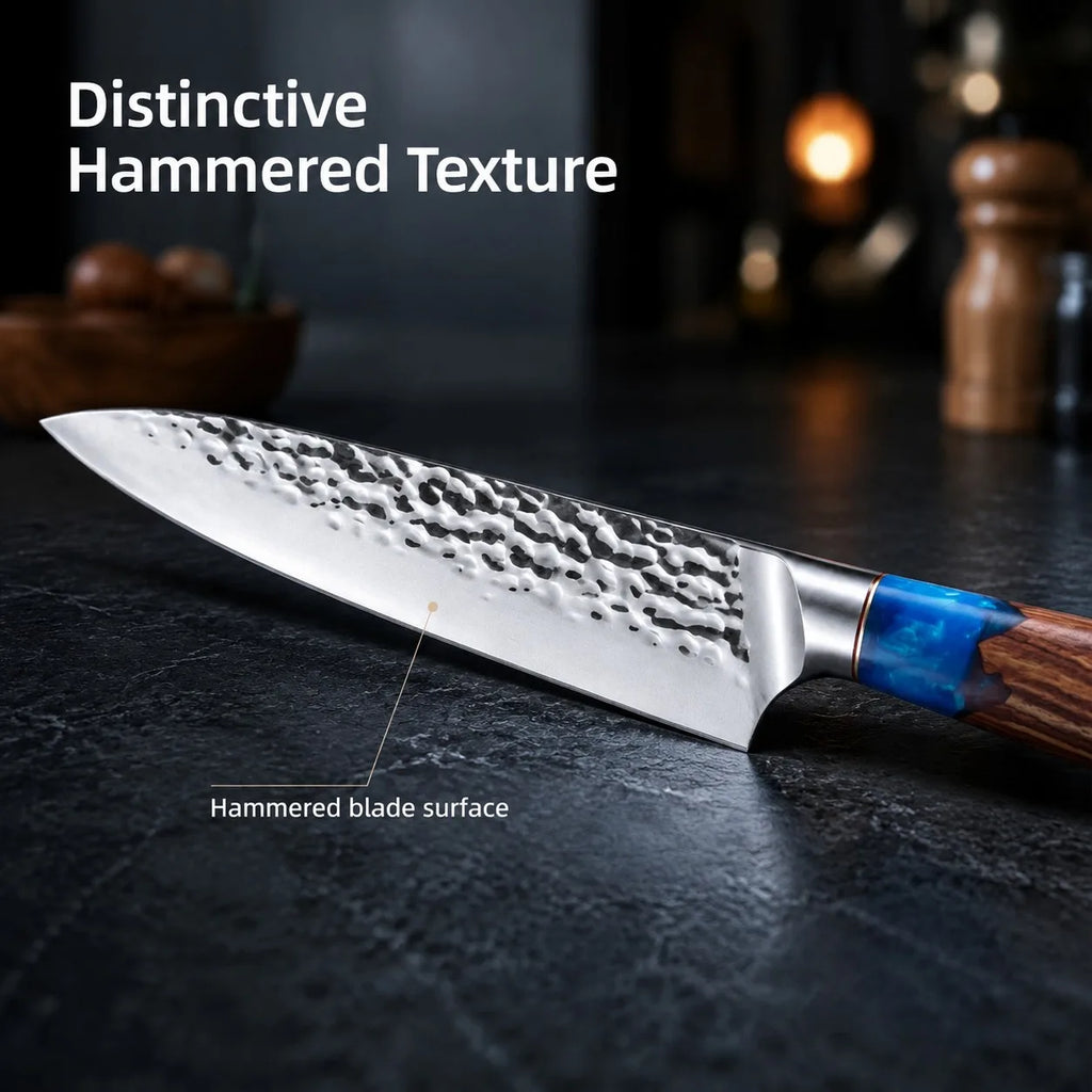 8-Inch Japanese Chef's Knife – Sharp Carbon Steel & Wood Handle Chef's Knife Axl
