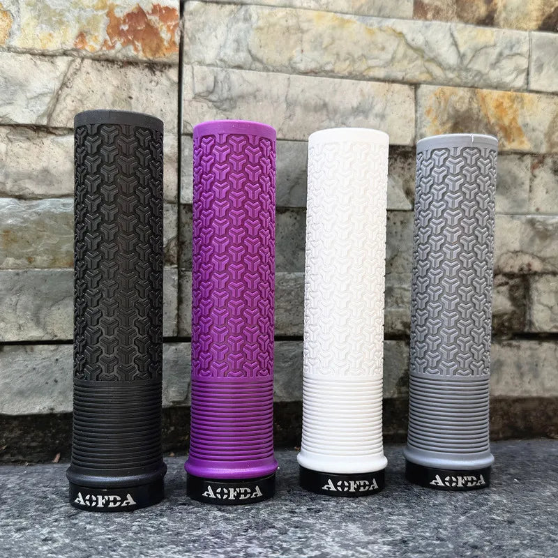 MTB Lock-On Handlebar Grips – Anti-Slip Rubber | Axl Bike Grips MTB Handlebar Grips Axl