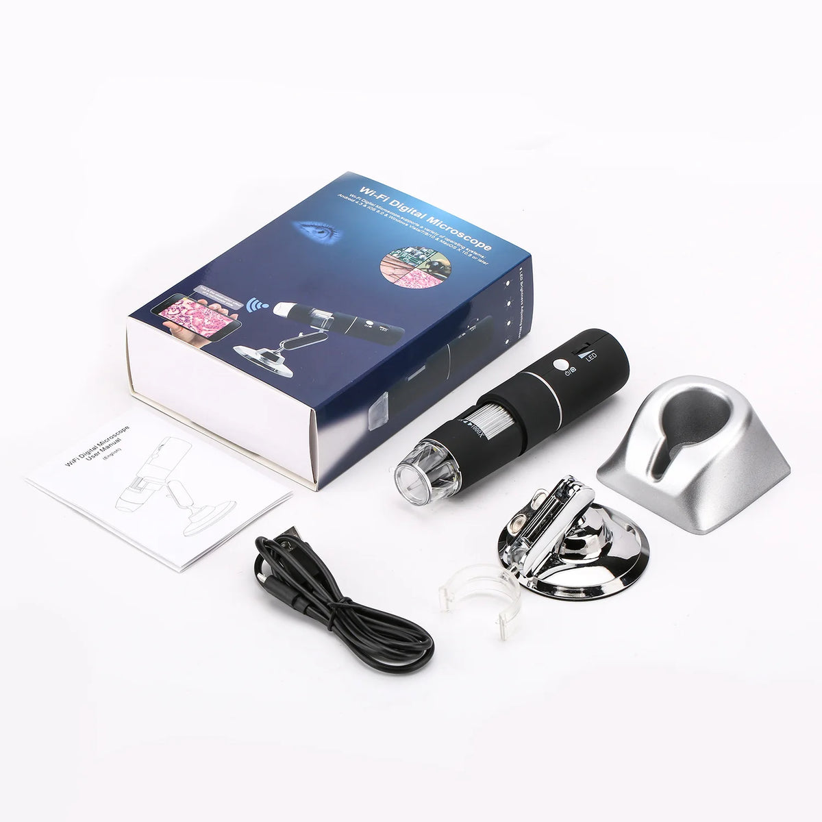 WiFi Handheld Digital Microscope – USB Video Magnifier 1000X Digital Microscope Axl 1000X