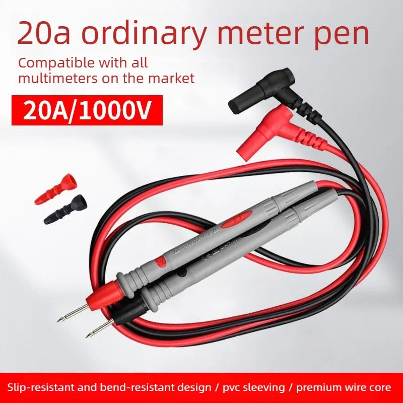 Multimeter Test Leads 1000V/20A – Gold-Plated Probe Tips Multimeter Test Leads Axl
