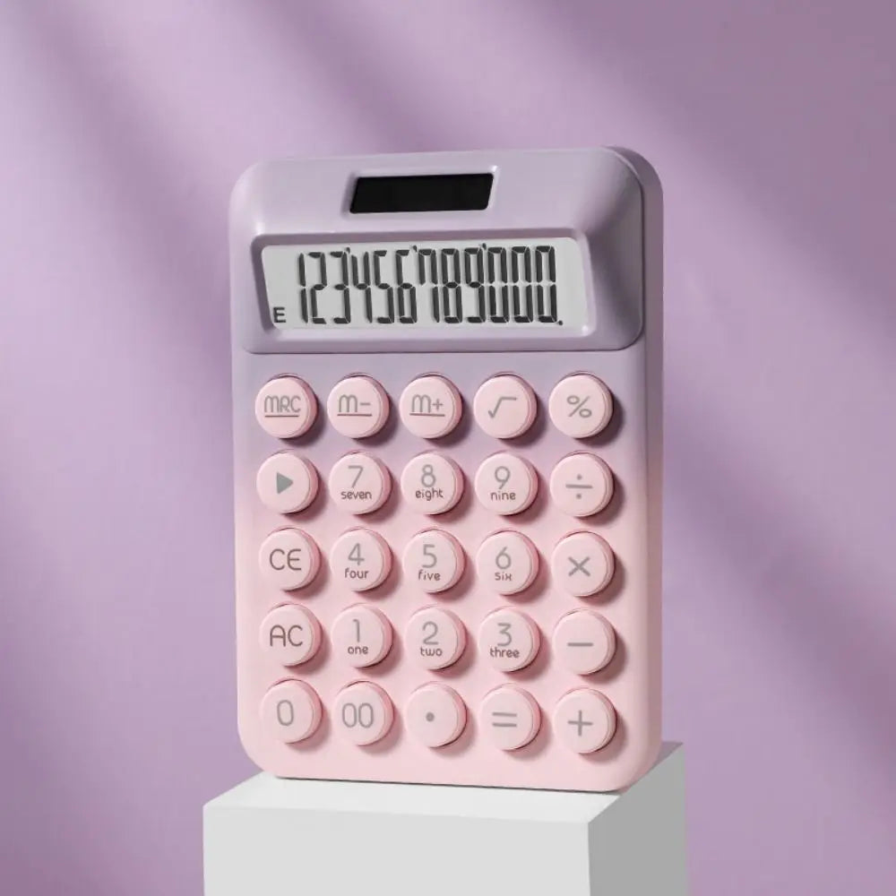 Solar Desktop Calculator – 12-Digit Candy Color Finance Tool Desktop Calculator Axl