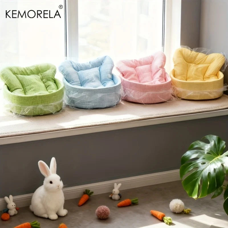 Fluffy Bunny Princess Nest – Plush Bed for Rabbits & Small Pets Small Pet Bed Axl