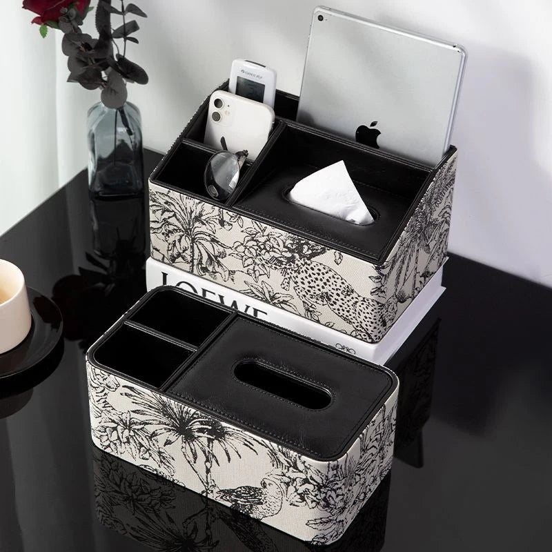 Luxury Leather Tissue Box Cover | Modern Home Décor Holder Leather Tissue Holder Axl