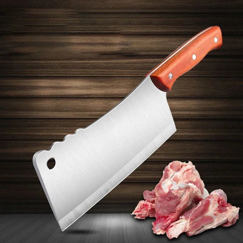 PLYS Stainless Steel Bone Chopping Cleaver | Heavy-Duty Knife Bone Chopping Cleaver Axl