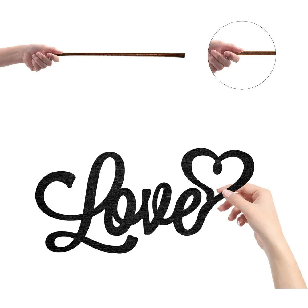 Laser Cut Wooden Love Sign – Heart Wall Art Home Décor Wooden Wall Sign Axl