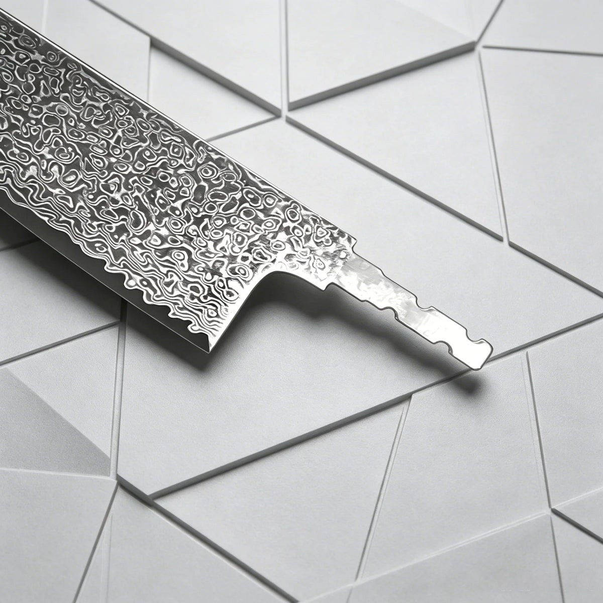 Hand Forged Damascus Steel Blade Blank – DIY Santoku Knife Damascus Blade Blank Axl