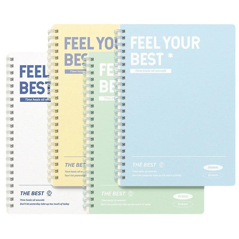 6-Pack Hardcover Spiral Notebooks – Lined Tear-Out Pages Spiral Notebook Set Axl