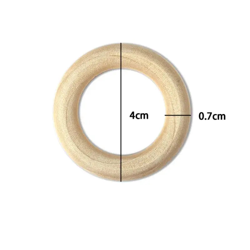 10Pcs Unfinished Wood Rings 40–100mm | Macrame & DIY Crafts Wood Craft Rings Axl 4cm-10pcs