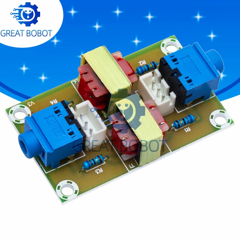 XH-M372 Stereo Audio Ground Loop Isolator Noise Filter Module Audio Isolator Module Axl Default Title