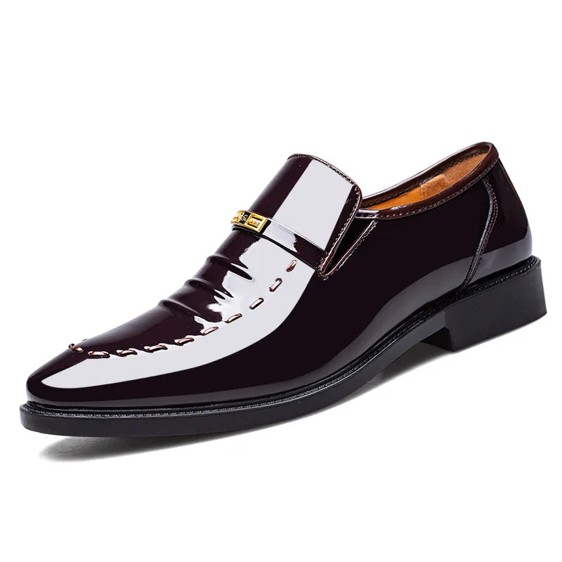 Men's Slip-On Oxford Dress Shoes | Sizes 34–47 | YBQJOO Men's Dress Shoes Axl Brown 38