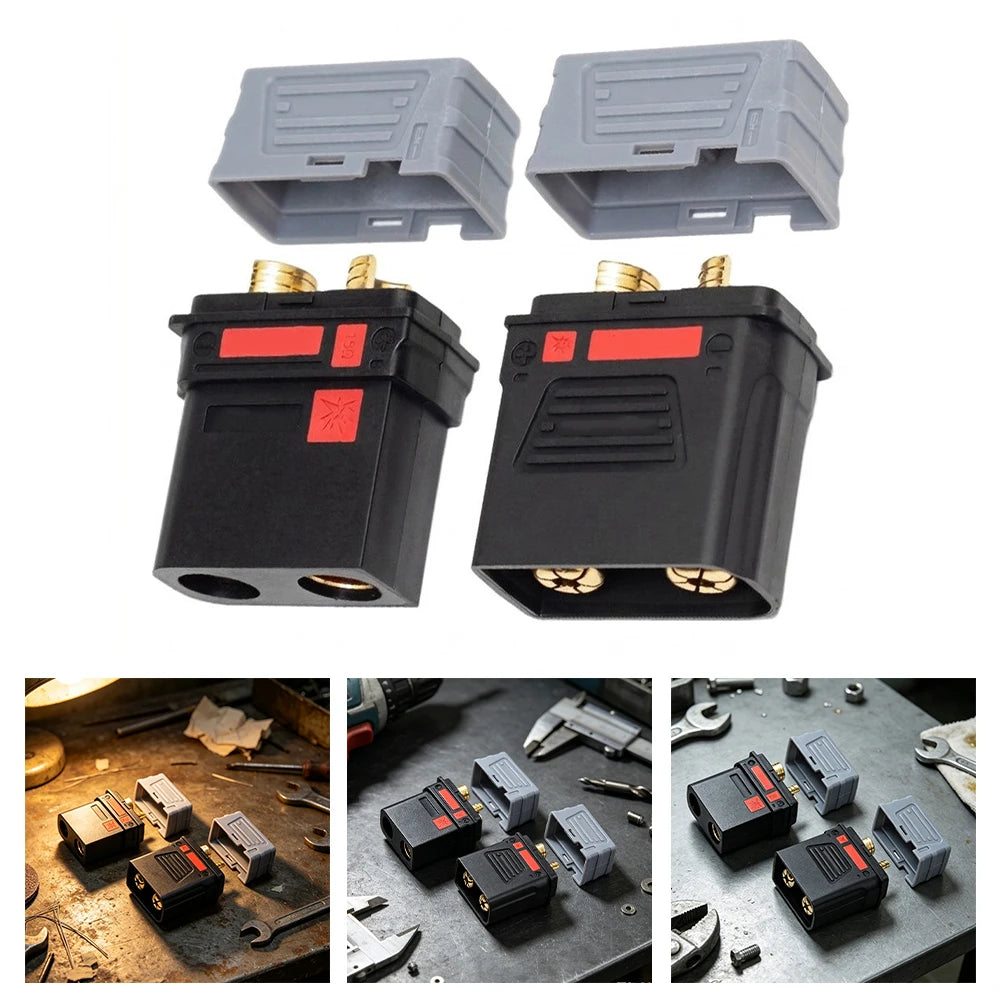 QS10P-L Anti-Spark Connector Pair – High Current RC & Battery Anti-Spark Connector Axl