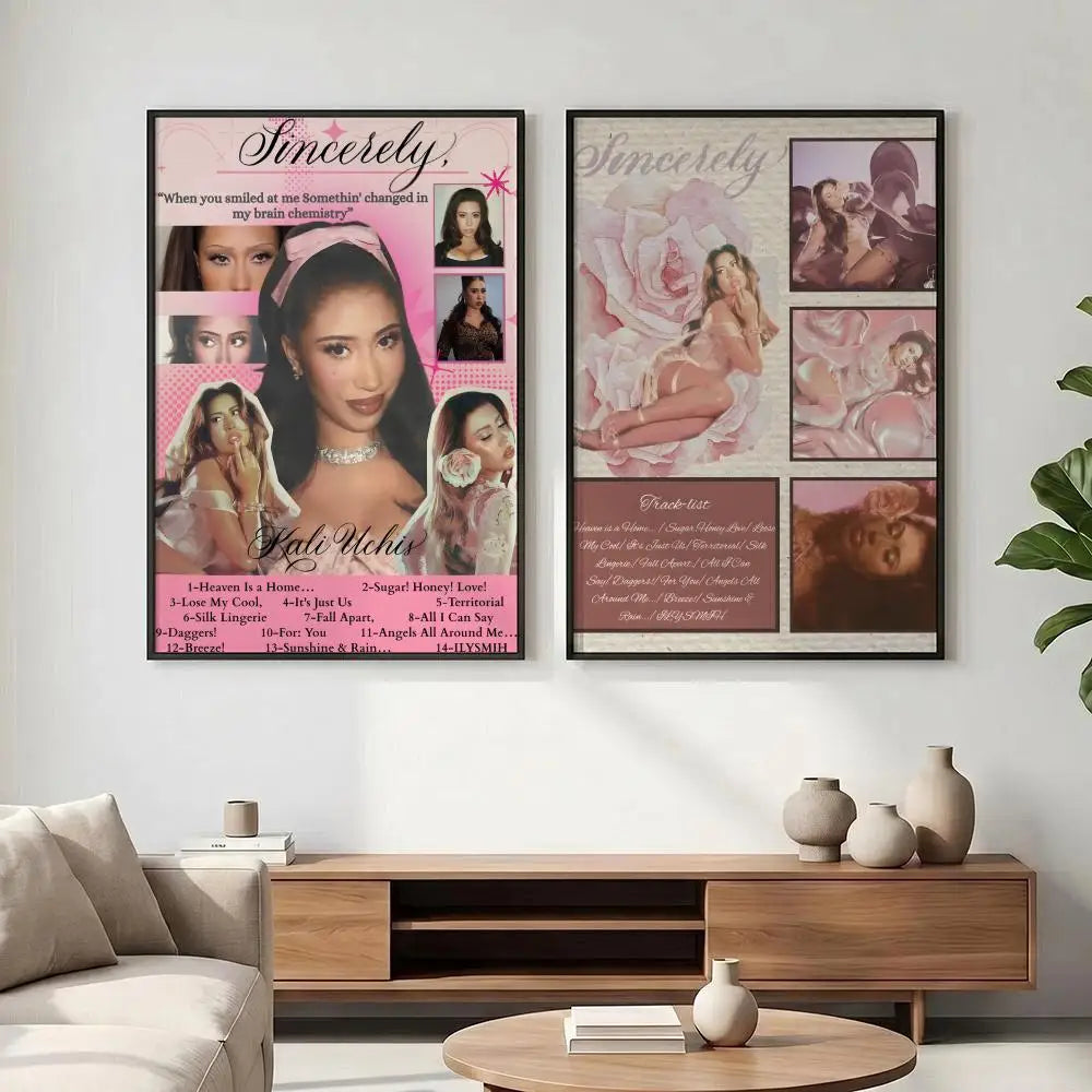 Kali Uchis HD Art Poster – Aesthetic Wall Decor | Home & Bar Art Wall Poster Axl