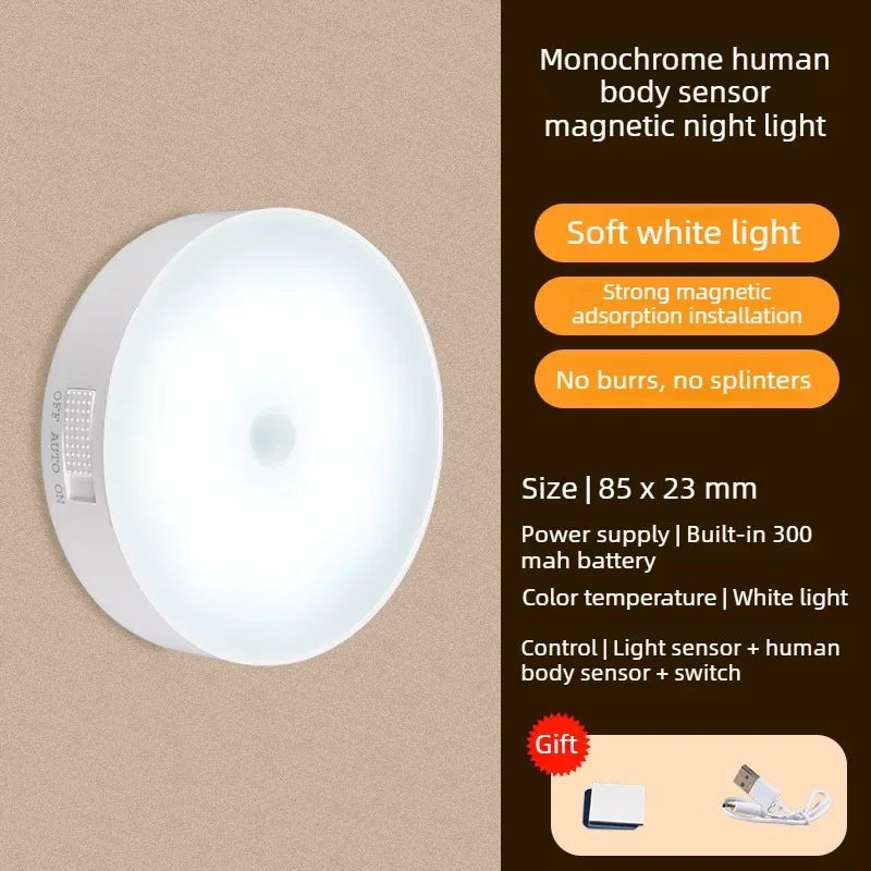 USB Rechargeable Motion Sensor LED Night Light | Cabinet & Stairs Motion Sensor Night Light Axl