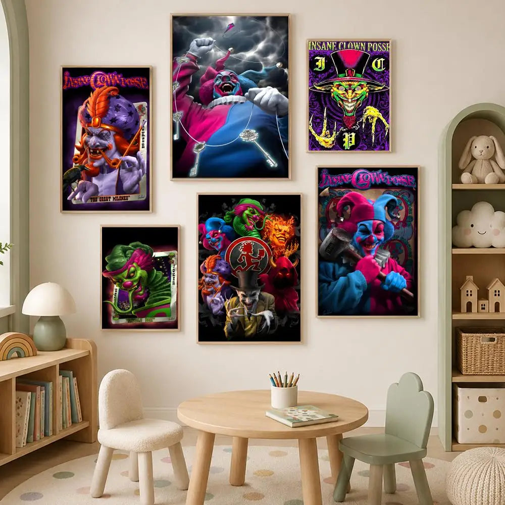 Insane Clown Posse Wall Poster – Self-Stick HD Waterproof Art Wall Art Poster Axl