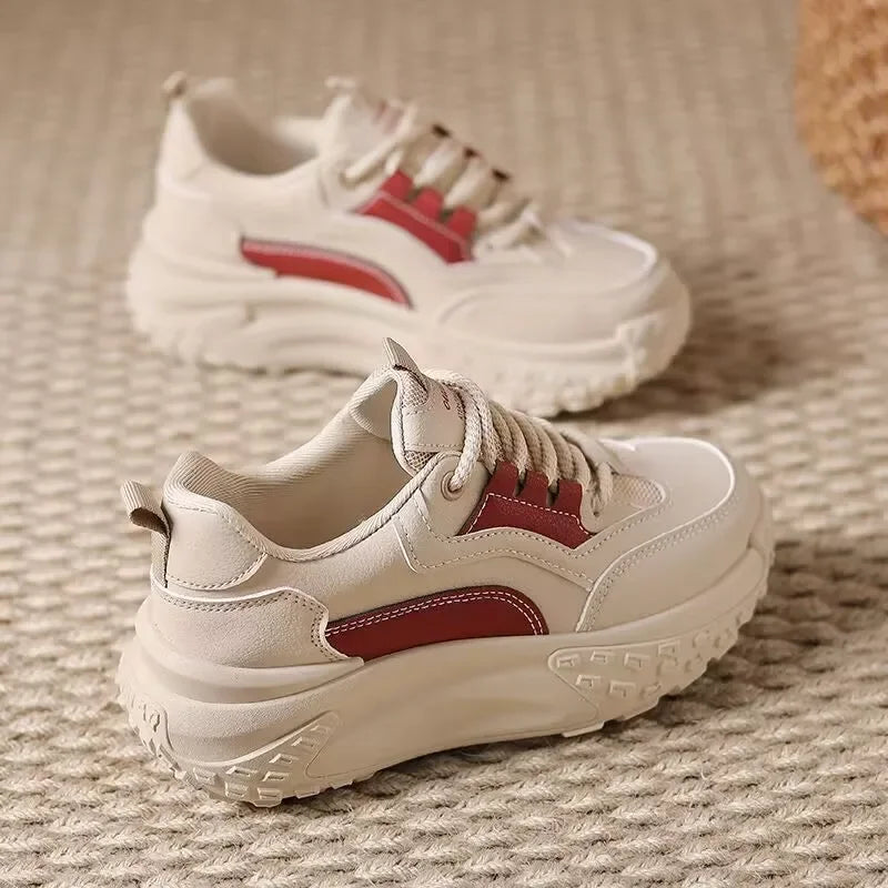 YBQJOO Women's Thick Sole Anti-Slip Casual Sneakers Women's Sneakers Axl