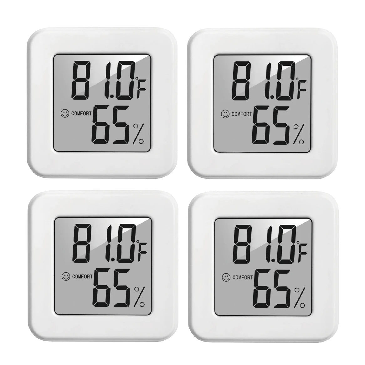 Digital Thermometer Hygrometer – Indoor LCD Humidity & Temp Meter Thermometer Hygrometer Axl 4PCS centigrade