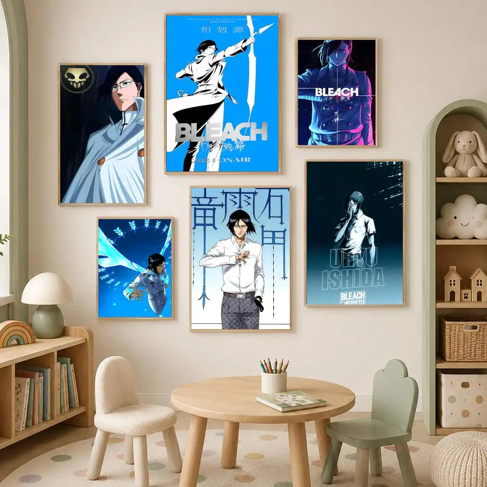 Uryu Ishida Anime Wall Poster – Self-Stick Waterproof HD Art Anime Wall Poster Axl