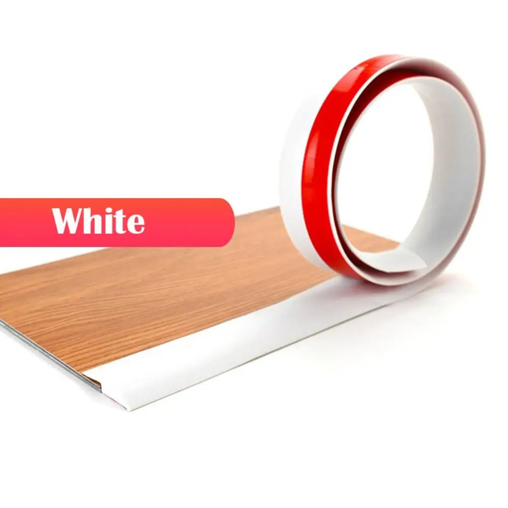 Self-Adhesive PVC Floor Transition Strip – 100cm Threshold Cover Floor Transition Strip Axl White