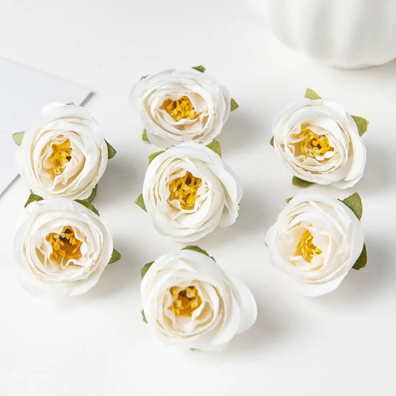 Silk Artificial Rose Heads 40/80 Pcs – Wedding & Home Decor Artificial Flowers Axl 1 40 pcs