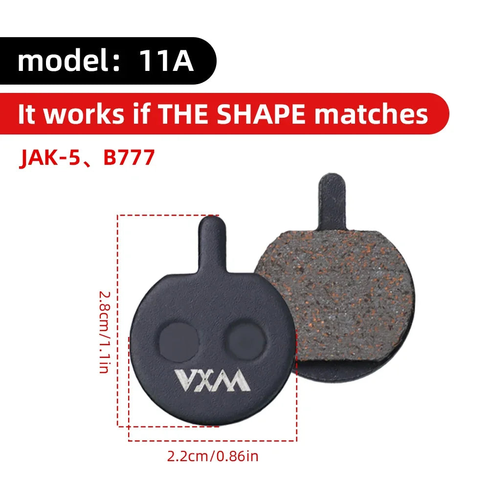VXM MTB Hydraulic Disc Brake Pads – Semi-Metal, Quiet & Durable Disc Brake Pads Axl 11A
