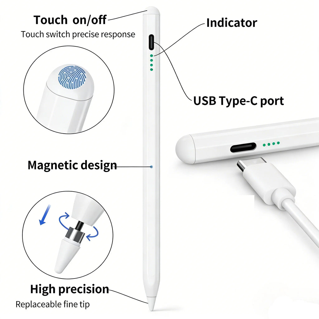 iPad Stylus Pen – Palm Rejection, Tilt & Fast Charge | 2018–2022 iPad Stylus Pen Axl