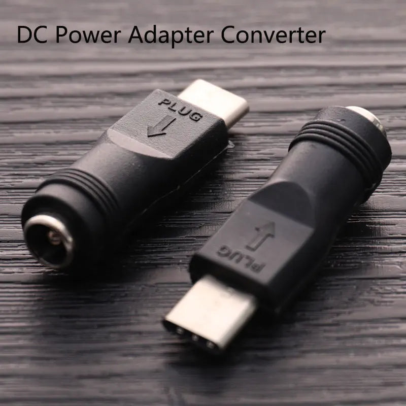 DC 5.5x2.1mm Female to USB Type-C Male Power Adapter Converter Power Adapter Converter Axl