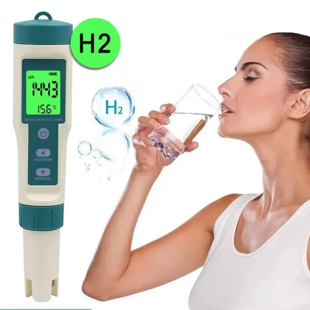 8-in-1 Digital Water Quality Tester – pH ORP TDS EC Salinity Water Quality Meter Axl