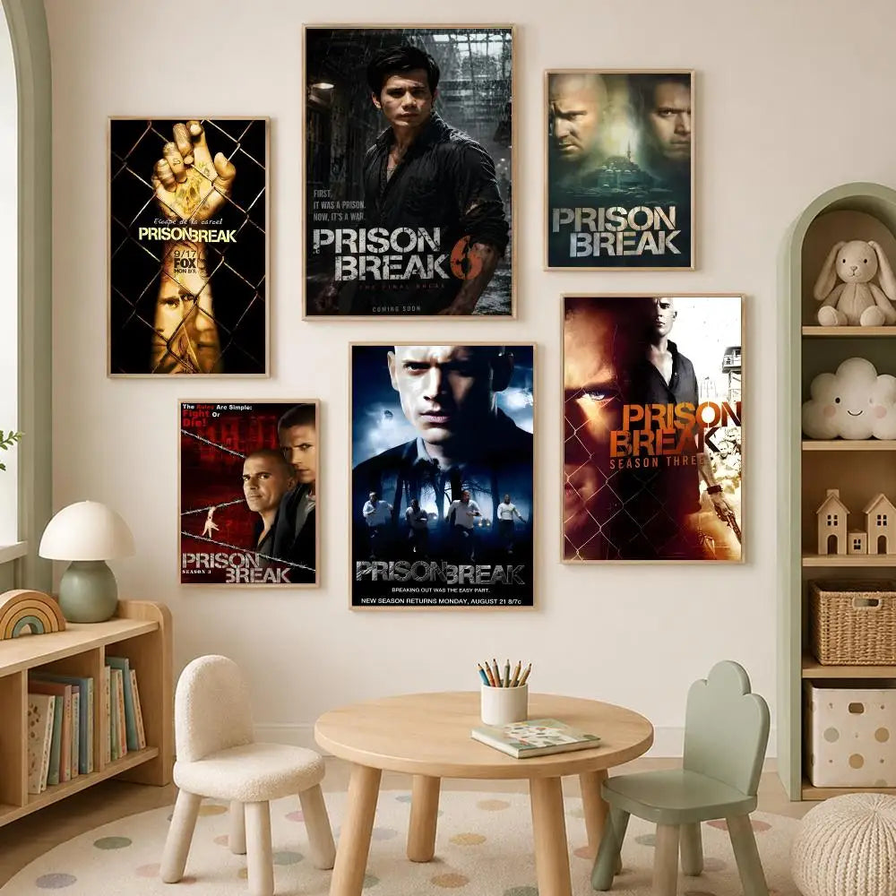 Prison Break HD Self-Stick PVC Wall Poster | Waterproof Decor Wall Art Poster Axl