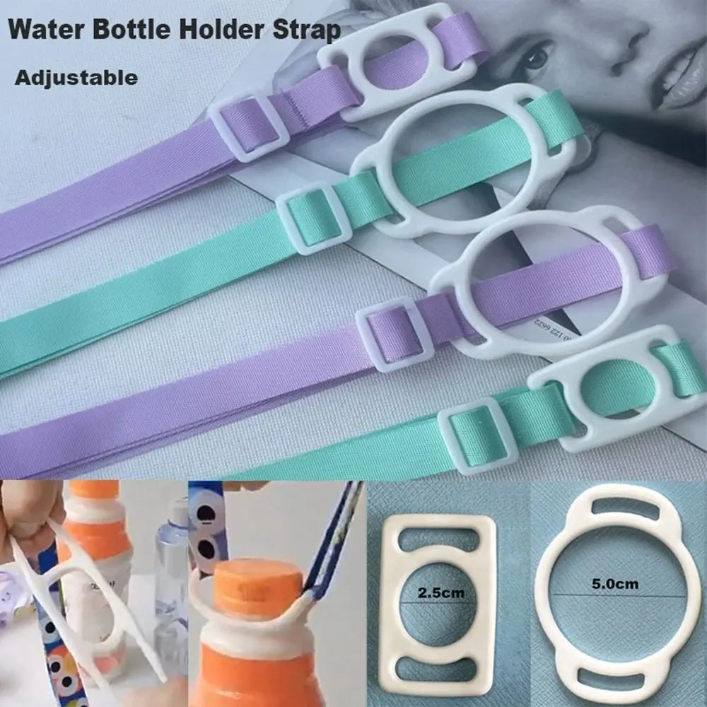 Adjustable Water Bottle Holder Shoulder Strap | Silicone Buckle Bottle Carrier Strap Axl