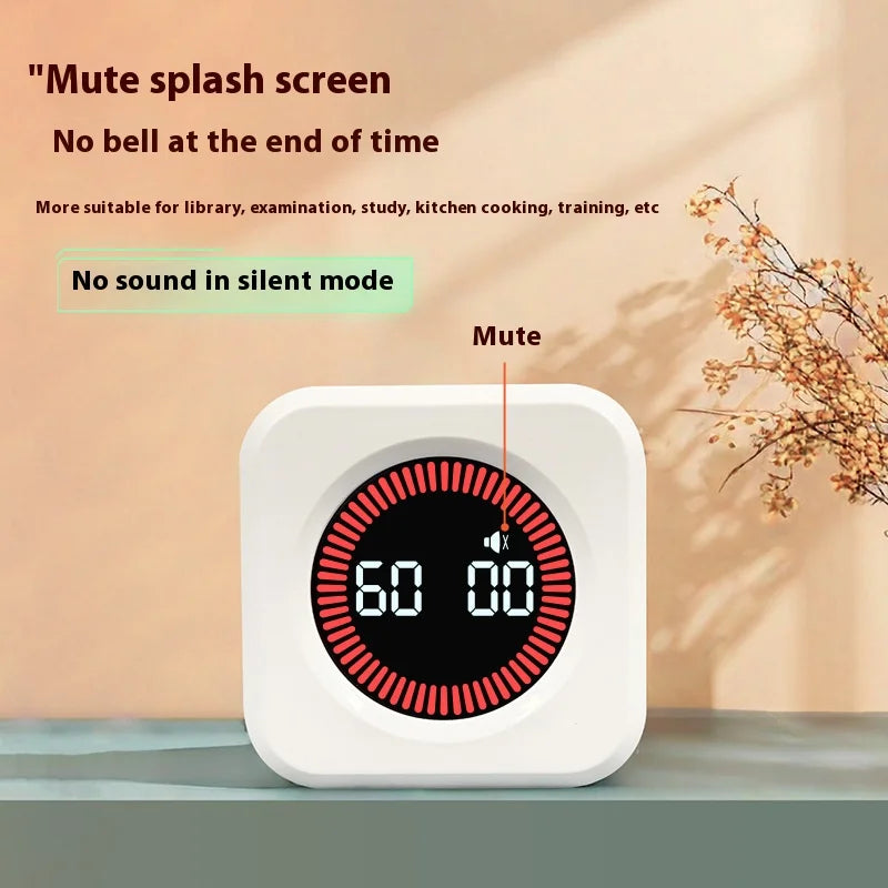 Gravity Sensing Flip Cube Visual Timer – Mini Time Manager Visual Cube Timer Axl