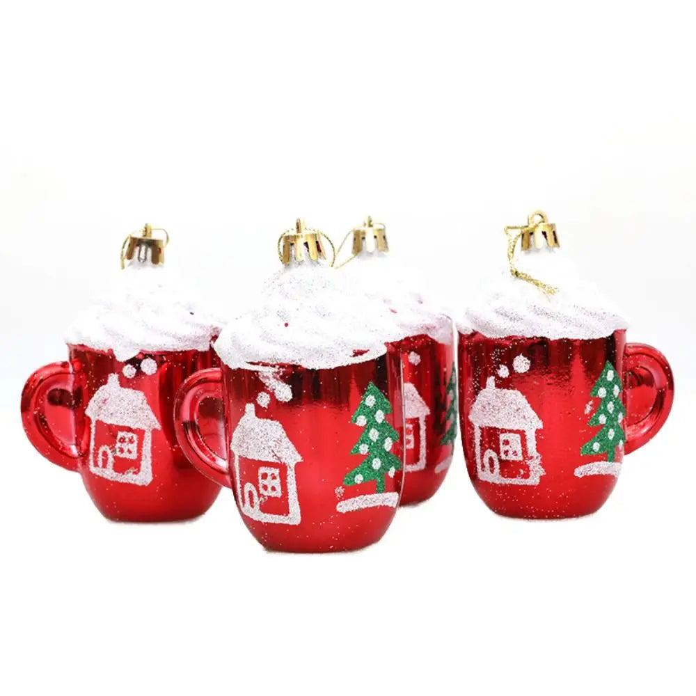 Red Electroplated Christmas Ornaments – Pinecone, Acorn & Owl Christmas Ornaments Axl cup