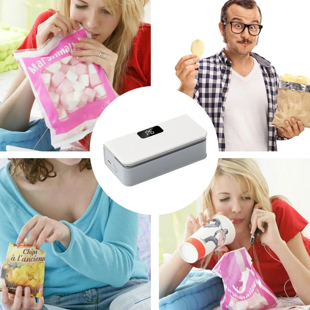 2-in-1 Bag Sealer & Cutter | 6-Speed Fridge Magnet Food Sealer Handheld Bag Sealer Axl