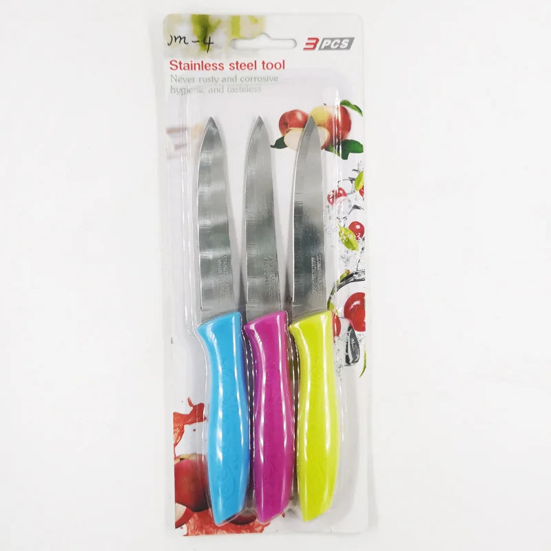 3-Piece Stainless Steel Paring Knives Set – Fruit & Kitchen Paring Knife Set Axl 1 Pcs Set China Mainland
